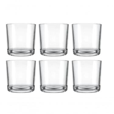 Imagem de Jogo 6 Copo Bar Whisky Drink Cerveja água Dose 265 Ml Barman - NADIR F