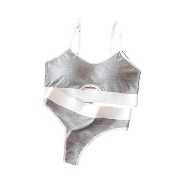 Imagem de Conjunto De Sutiã E Calcinha De Algodão Sexy Para Mulheres, Sem Costur