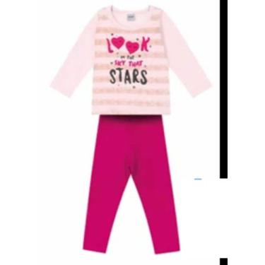 Imagem de Conjunto Bebê Look Rovitex Kids M Rosa Bebê, M, Rosa bebê