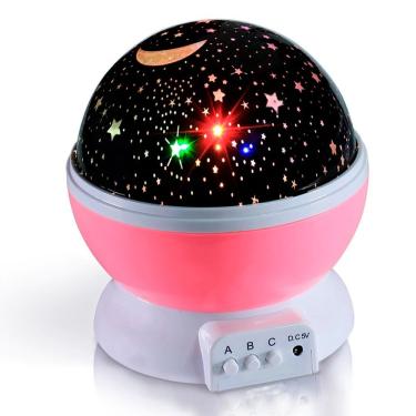Imagem de Luminária Projetor de Estrela Galaxy Star Master para Quartos Infantis com Projeção Pis...
