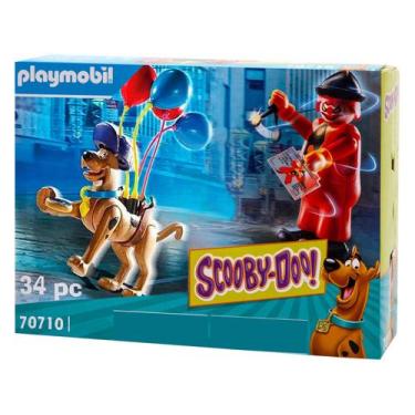 Imagem de Playmobil Scooby-Doo! Aventura com Palhaço  - Fantasma 34 Peças