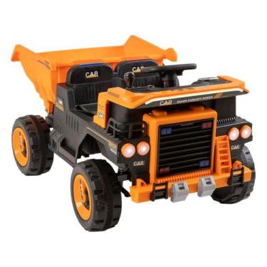 Imagem de Caminhão Elétrico Preto e Laranja Bandeirante 