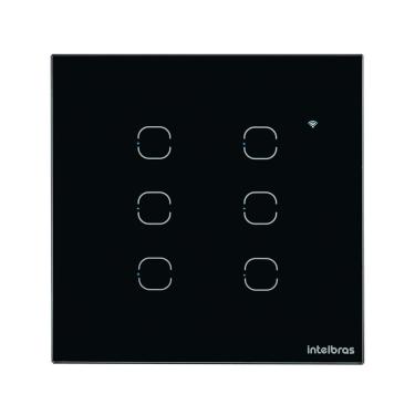 Imagem de Interruptor Smart Wi-Fi Touch EWS 1006 com Controle por Aplicativo e Comandos de Voz Pr...