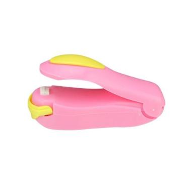 Imagem de Mini Seladora para Plástico Practical Life Rosa Tpc para Embalagens em ABS e Aço Inoxidável com Ímã para Uso Doméstico