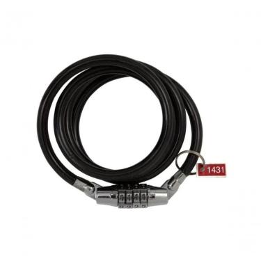 Imagem de Cadeado para Bicicleta Espiral Segredo 8MMX1M com Cabo de Aço Super Resistente e Segredo Numérico Brasfort