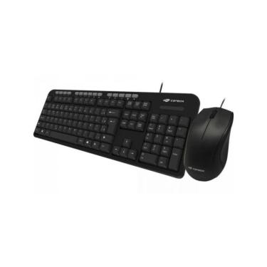 Imagem de Kit Teclado Mouse Usb Kt-100bk Preto C3tech