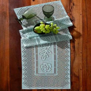 Imagem de Trilho de Mesa Renda Color 100% Poliéster 40CM X 150CM 01 Peça Pistache Interlar
