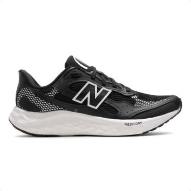Imagem de Tênis New Balance Fresh Foam Arishi V4 Feminino, Preto, Bege, 35