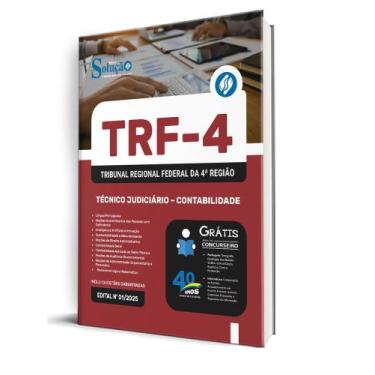 Imagem de Apostila TRF-4 - Técnico Judiciário - Contabilidade - Editora Solução
