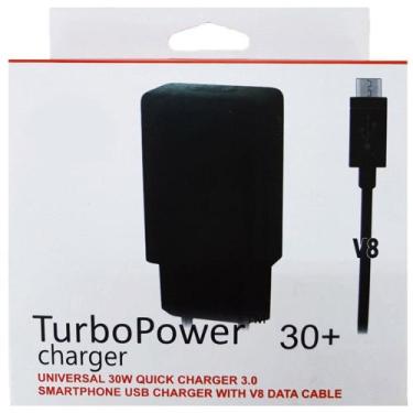 Imagem de Base Fonte Carregador de Parede Rápido 30+ USBC  Conector "C" 30w com 