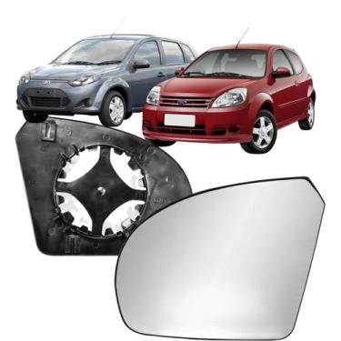 Imagem de Subconjunto Lente Espelho e Base Retrovisor Fiesta 2003 até 2014 Ford 