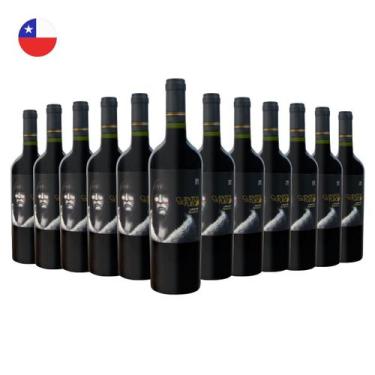 Imagem de Kit com 12 Vinhos Chilenos Tinto Seco Carmenere Reserva 750ml Cuentos 