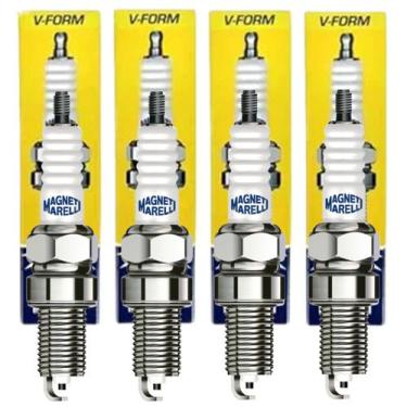 Imagem de Kit 4 Velas Ignição Gol Astra Blazer Kadett Uno Hilux - Magneti Marell
