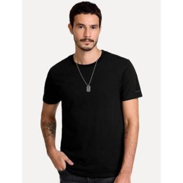 Imagem de Camiseta John John Masculina Slim Fit Simple Preto-Masculino