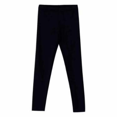 Imagem de Calça Legging Hering Infantil Básica Menina Em Ribana Preta-Feminino