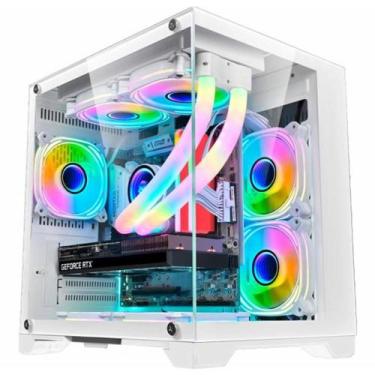 Imagem de PC Gamer Aquario Branco Intel i7 GeForce RTX 3050 Memoria 16GB SSD 480