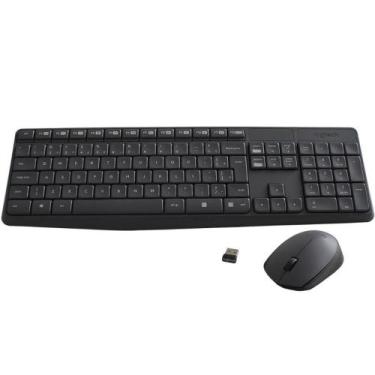 Imagem de Kit Teclado e Mouse sem Fio Logitech MK235
