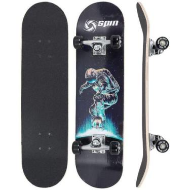Imagem de Skate Montado Semi Profissional Skatetboard Spin Abec 9 - Cks