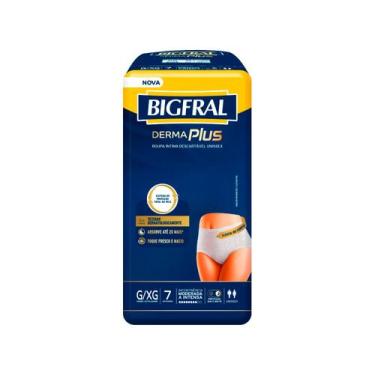 Imagem de Roupa Íntima Descartável Bigfral Derma Plus - G/XG 7 Unidades, 1 Unida