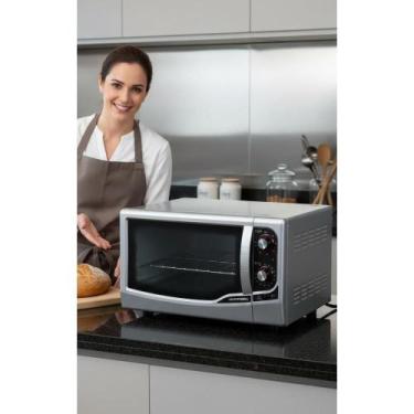 Imagem de 2x Forno Elétrico Bancada 44L Gourmet Grill Prata 127V - Congratulatio