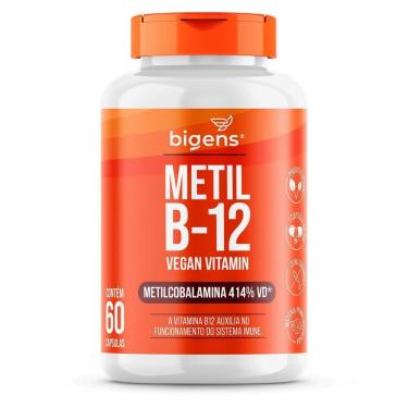 Imagem de Vitamina Metilcobalamina B12 Vegana 60 Cápsulas - Bigens-Unissex