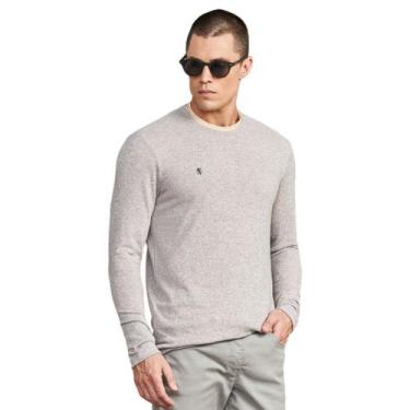 Imagem de Suéter Tricô Leve Masculino Gola Redonda - PACO JEANS, Off white, G