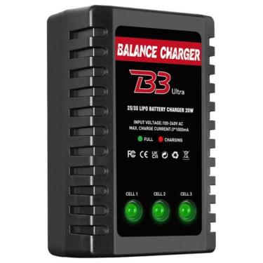 Imagem de Carregador de bateria Dght 2S-3S LiPo com carregador Balance 1000mA