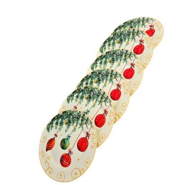 Imagem de Jogo pratos bolo - sobremesa - natal - balão - festão - TOK DA CASA