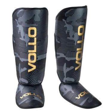 Imagem de Protetor de Canela Caneleira Muay Thai Kickboxing Vollo G/GG