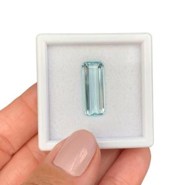 Imagem de Água Marinha Baguete Retangular 6,49ct - SP GEMAS