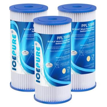 Imagem de Filtro de água ICEPURE 20 mícrons 10 x 4,5 para GE, Culligan