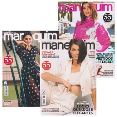 Imagem de Revista Manequim Kit Com 155 Moldes Corte e Costura - Escala