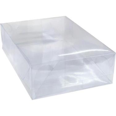 Imagem de Caixa para Presente com Tampa PVC MD 19X26X7,5CM PCT.C/10 - Cristina