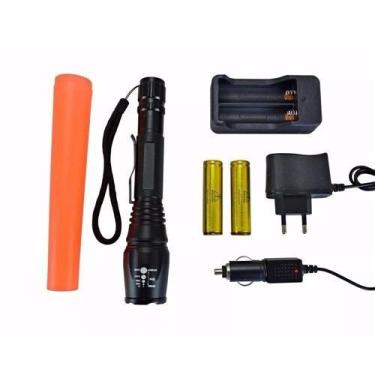 Imagem de Lanterna Tatica Led T6 Alta Luminosidade Recarregável B-A8 - RPC