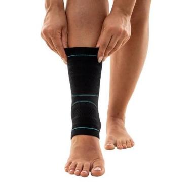 Imagem de N1 Sport Tornozeleira Training Fechada Preta GG Knit 3D com Compressão
