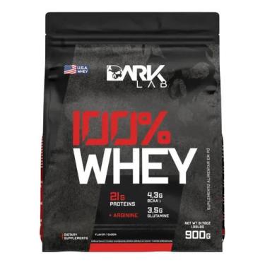 Imagem de Whey Protein Concentrado 100 900g Refil Dark Lab Sabor Cappuccino
