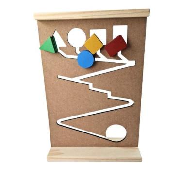 Imagem de Escorregador de Formas Geométrica Brinquedo Pedagógico - Parcinhas Bri