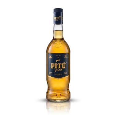 Imagem de Cachaça Pitú Gold 1 Litro Envelhecida em Carvalho Aguardente para Drin