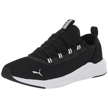 Imagem de PUMA Tênis de corrida esportivo Softride Finesse masculino, preto/branco, tamanho 40, Branco