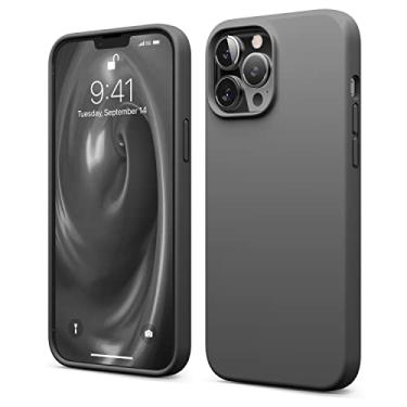 Imagem de elago Capa compatível com iPhone 13 Pro Max, capa de silicone líquido, capa protetora de câmera de corpo inteiro, à prova de choque, capa de telefone fina, forro de microfibra macia antiarranhões, 6,7