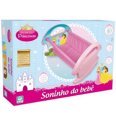 Imagem de Berço de Boneca Infantil Soninho do Bebê Nig Brinquedos 0791