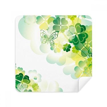 Imagem de Butterfly Four Leaf Clover St.Patrick's Day, tecido de camurça, 2 unidades