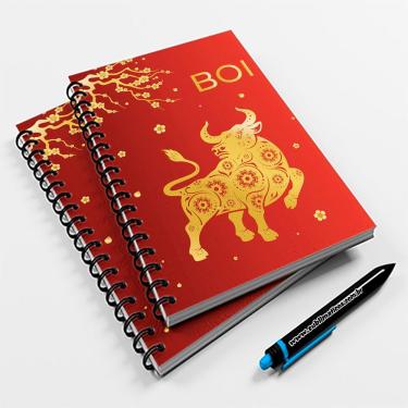 Imagem de Caderno Universitário 96fls Horóscopo Chinês Boi