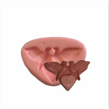 Imagem de Molde De Silicone Pombas, Coração, Resina, Confeitaria, Biscuit Molds Planet