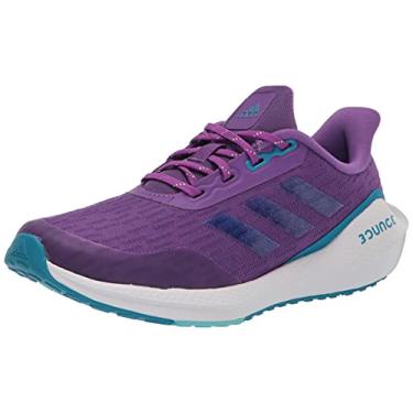 Imagem de adidas EQ21 Running Shoe, Purple/Pulse Aqua/Sonic Aqua, 5 US Unisex Big Kid