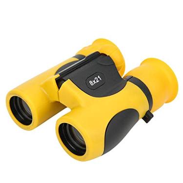Imagem de Mini brinquedo de telescópio binóculo infantil 8x21, borracha + material de metal Binóculos de brinquedo para crianças portáteis para Helloween (Amarelo)