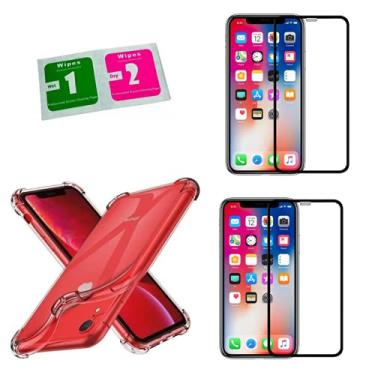 Imagem de Capinha Case Anti Impacto e 2X Película Vidro 9D Compatível iPhone XR