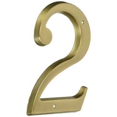 Imagem de Baldwin 90672033# 2 Número de casa, latão vintage