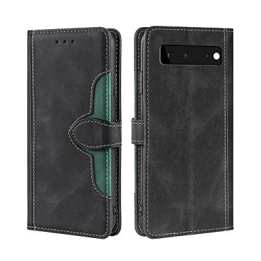 Imagem de For Google Pixel 6 Skin Feel Straw Hat Magnetic Buckle Horizontal Flip Leather Case with Holder & Card Slots & Wallet