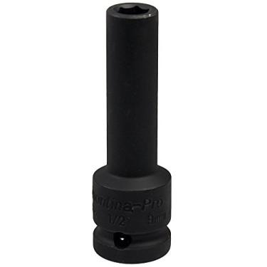 Imagem de Soquete de Impacto Sextavado Longo 9mm Encaixe 1/2'' Tramontina PRO